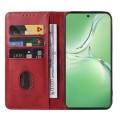 For OPPO K12 Magnetic Closure Leather Phone Case(Red)