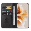 For OPPO Reno11 China Magnetic Closure Leather Phone Case(Black)