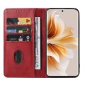 For OPPO Reno11 China Magnetic Closure Leather Phone Case(Red)