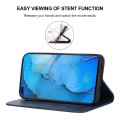 For OPPO Reno3 Magnetic Closure Leather Phone Case(Blue)