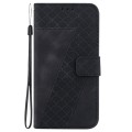 For Infinix Hot 40 / Hot 40 Pro 7-shaped Embossed Leather Phone Case(Black)
