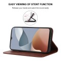 For ZTE Blade A34 Magnetic Closure Leather Phone Case(Brown)