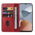 For ZTE Blade A54 Magnetic Closure Leather Phone Case(Red)