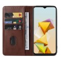 For ZTE Blade A73 5G Magnetic Closure Leather Phone Case(Brown)