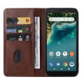 For ZTE Avid 589 / Z5158 Magnetic Closure Leather Phone Case(Brown)