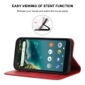 For ZTE Avid 589 / Z5158 Magnetic Closure Leather Phone Case(Red)