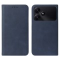 For Xiaomi Poco M6 Pro 5G Magnetic Closure Leather Phone Case(Blue)