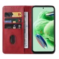 For Xiaomi Poco M6 Pro 5G Magnetic Closure Leather Phone Case(Red)