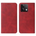 For Xiaomi Redmi Note 13 5G Magnetic Closure Leather Phone Case(Red)