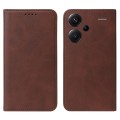 For Xiaomi Redmi Note 13 Pro+ Magnetic Closure Leather Phone Case(Brown)