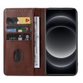 For Xiaomi 14 Ultra Magnetic Closure Leather Phone Case(Brown)