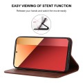For Xiaomi Redmi Note 13 Pro 4G Magnetic Closure Leather Phone Case(Brown)
