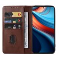 For Xiaomi Redmi Note 13R Pro Magnetic Closure Leather Phone Case(Brown)