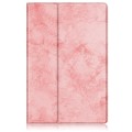 For Samsung Galaxy Tab S9 360 Rotation Stand Smart Leather Tablet Case(Pink)