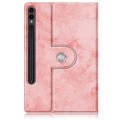 For Samsung Galaxy Tab S9 360 Rotation Stand Smart Leather Tablet Case(Pink)