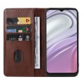 For Motorola Moto G20 Magnetic Closure Leather Phone Case(Brown)