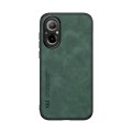 For Realme C67 4G Skin Feel Magnetic Leather Back Phone Case(Green)