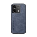 For Xiaomi Redmi Note 13 5G Skin Feel Magnetic Leather Back Phone Case(Blue)