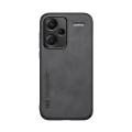 For Xiaomi Redmi Note 13 Pro+ 5G Skin Feel Magnetic Leather Back Phone Case(Dark Grey)