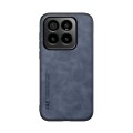 For Xiaomi 14 Pro Skin Feel Magnetic Leather Back Phone Case(Blue)