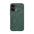 For Xiaomi Redmi Note 13 4G Skin Feel Magnetic Leather Back Phone Case(Green)