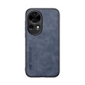 For Huawei nova 12 Pro Skin Feel Magnetic Leather Back Phone Case(Blue)