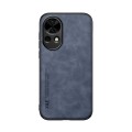 For Huawei nova 12 Skin Feel Magnetic Leather Back Phone Case(Blue)