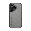 For Huawei Pura 70 Skin Feel Magnetic Leather Back Phone Case(Light Grey)
