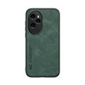 For Honor 100 Pro Skin Feel Magnetic Leather Back Phone Case(Green)