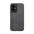 For Honor 100 Skin Feel Magnetic Leather Back Phone Case(Dark Grey)
