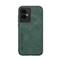 For Honor 100 Skin Feel Magnetic Leather Back Phone Case(Green)