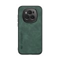 For Honor Magic6 Skin Feel Magnetic Leather Back Phone Case(Green)