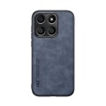 For Honor X8b Skin Feel Magnetic Leather Back Phone Case(Blue)