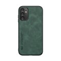 For Samsung Galaxy A15 Skin Feel Magnetic Leather Back Phone Case(Green)