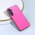 For Samsung Galaxy S23 FE 5G ABEEL Arashi Texture PU Phone Case(Rose Red)