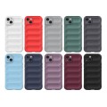 For iPhone 15 Plus Magic Shield TPU + Flannel Phone Case(Purple)