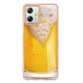 For Motorola Moto G54 Electroplating Marble Dual-side IMD Phone Case(Draft Beer)