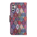 For Samsung Galaxy S23 FE 5G 3D Colored Drawing Flip Leather Phone Case(Kaleidoscope)