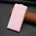 For Xiaomi Redmi 13C Diamond Lattice Vertical Flip Leather Phone Case(Pink)