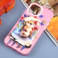 For iPhone 15 Pro Animal Pattern PC Phone Case(Otter)