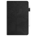For Amazon Kindle Fire HD 10 2023 Life Tree Series Horizontal Flip Leather Tablet Case(Black)