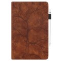 For Samsung Galaxy Tab S9+ Life Tree Series Horizontal Flip Leather Tablet Case(Brown)