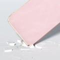 For Samsung Galaxy Z Flip5 Nano Plating Cowhide Texture PU Phone Case(Pink)