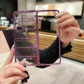 For Samsung Galaxy Z Fold5 Electroplating TPU Shield Phone Case(Purple)