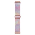 For Coros Pace 2 / Coros Apex 42mm 20mm Painted Colorful Nylon Woven Buckle Watch Band(Symphony Bubb