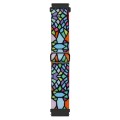 For Coros Pace 2 / Coros Apex 42mm 20mm Painted Colorful Nylon Woven Buckle Watch Band(Geometric Rai