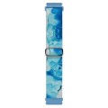 For Coros Apex Pro / Apex 46mm 22mm Painted Colorful Nylon Woven Buckle Watch Band(Ocean Blue)