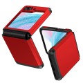 For Samsung Galaxy Z Flip5 SGP Armor 2 in 1 Color Contrast TPU Hybrid PC Phone Case(Red)