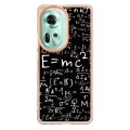 For OPPO Reno11 5G Global Electroplating Marble Dual-side IMD Phone Case(Equation)