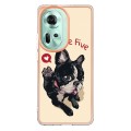 For OPPO Reno11 5G Global Electroplating Marble Dual-side IMD Phone Case(Lucky Dog)